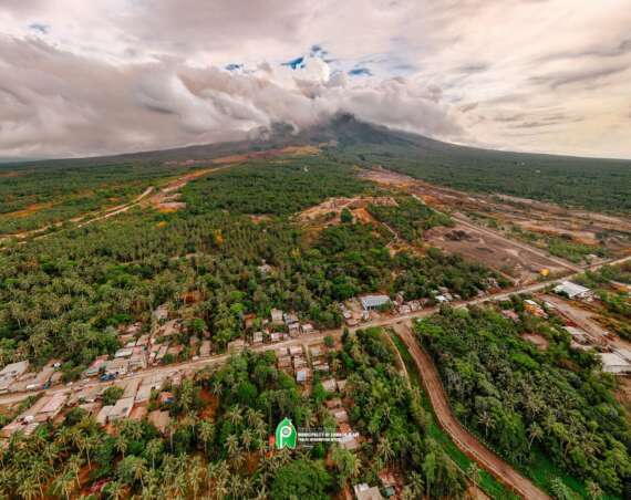 Mayon ashfall in Albay covers area about half the size of Quezon City: PHILSA
